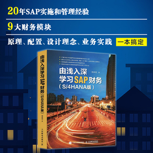 【正版书籍】由浅入深学习SAP财务 S/4HANA版 SAP财务教程 财务分析 SAP项目实施和管理的经验与心得 ERP系统财务顾问会计教程书籍