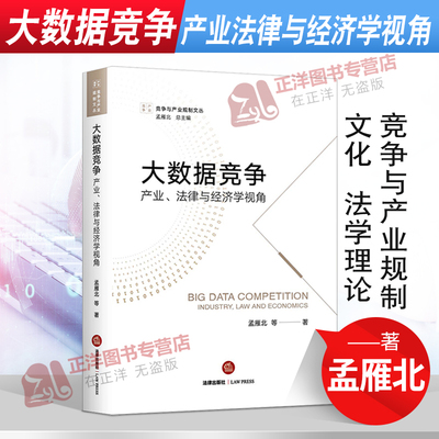 正版 大数据竞争产业法律与经济学视角 孟雁北 反垄断法规制外商投资法公平竞争审查制度法治化  法学理论法律书籍 法律出版社