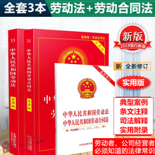 全套3册 2020劳动法+劳动合同法 实用版 2020现行新版 劳动纠纷法律法规法条文及司法解释理解与适用法律书籍规定理解与适用