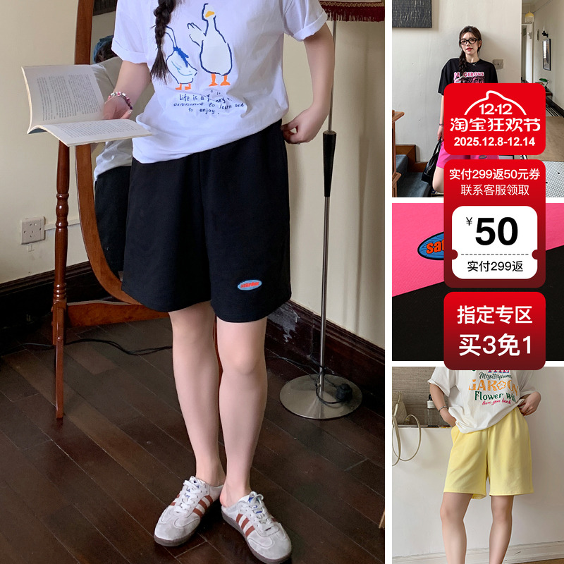 YUZI鱼子休闲短裤日系元气少女感