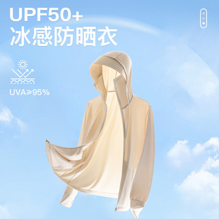 YUZI鱼子UPF50 微胖mm显瘦遮肉清凉舒爽 冰薄防晒衣大码 女装