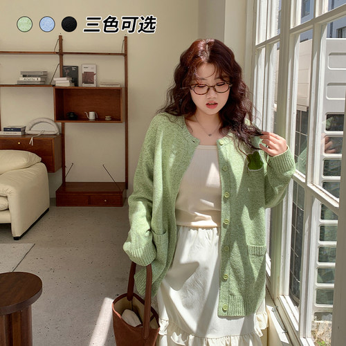 YUZI鱼子开衫毛衣甜美温柔可爱