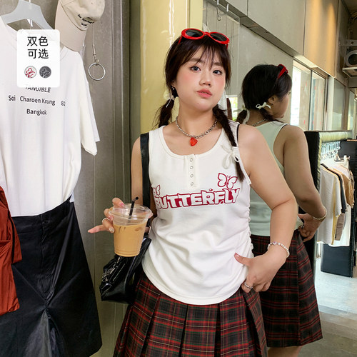 YUZI鱼子U型吊带背心气质百搭