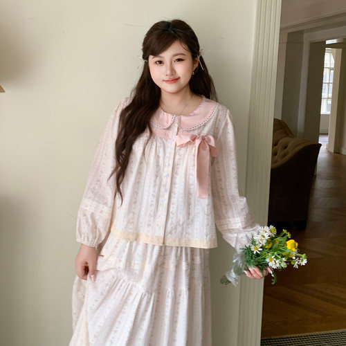 YUZI鱼子法式田园少女感套装大码