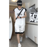 oversize潮流无袖宽松休闲运动服美式外穿篮球运动服套装T13TP55，男装衬衫，电商A102B