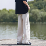 日系简约休闲裤防蚊裤薄款男女同款ins风宽松直筒裤K566TP38，男装休闲裤，电商A102B