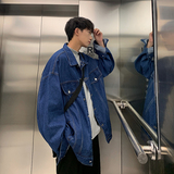 2026春季牛仔夹克衫痞帅宽松潮牌学生外套韩版上衣HY28P70控98，男装工装外套，电商A102B