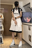 美式外穿篮球运动服套装oversize潮流无袖宽松休闲运动服T13TP55，男装衬衫，电商A102B