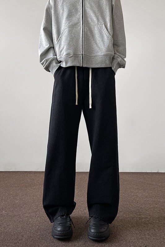 春季新款oversize美式情侣宽松牛仔裤直筒裤休闲长裤K490TP50控78,男装牛仔裤,电商A102B