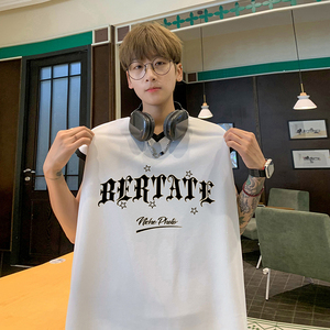 新款美式外穿篮球运动服套装潮流无袖宽松休闲运动服T13TP55图片
