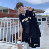 美式外穿篮球运动服套装新款潮流无袖宽松休闲运动服T13TP55，男装衬衫，电商A102B