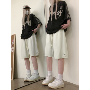 美式高街vibe短裤简约运动裤子青春校园风休闲短裤K546TP30控49图片