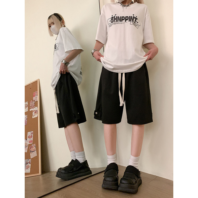 美式高街vibe短裤简约运动裤子青春校园风休闲短裤K546TP30控49,男装牛仔裤,电商A102B