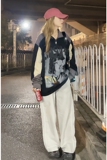 胖胖哥美式Polo领半拉链卫衣男秋季新款大码宽松套头oversize外套，男装卫衣，电商A102B