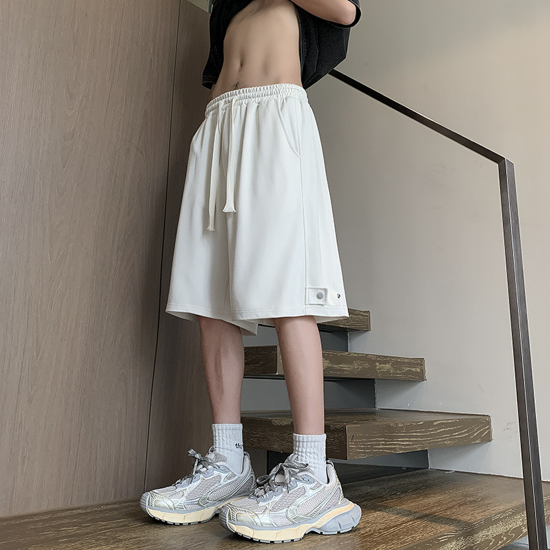 针织短裤舒适面料薄款短裤简约百搭休闲裤男女同款K546TP30控49,男装休闲裤,电商A102B