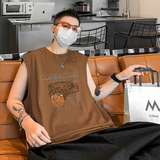 韩版高街情侣无袖t恤潮牌篮球背心宽松运动坎肩ins风HY533TP18，男装背心/马甲，电商A102B