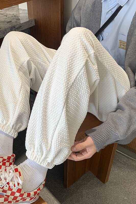 卫裤男秋冬潮流百搭休闲长裤男生潮宽松束脚运动裤子K149P55控75,男装休闲裤,电商A102B
