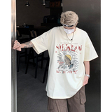 小众设计感印花打底衫纯棉美式重磅圆领T恤衫百搭款HY539TP25控38，男装T恤，电商A102B