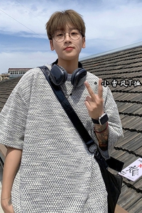百搭款小香风设计短袖T恤透气舒适免烫圆领打底衫HY541P45控68图片