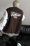 美式复古夹克外套撞色贴布多色休闲棒球服秋款HY202P108控138，男装夹克，电商A102B