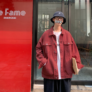 秋装新款情侣装oversize牛仔衣夹克小众设计感外套男HY02TP60控76图片