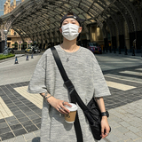 休闲百搭款小香风打底T恤衫圆领透气舒适纹理短袖HY541P45控68，男装T恤，电商A102B
