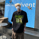 美式时尚纯棉T恤oversize高街圆领多肉植物印花打底衫HY571TP20，男装T恤，电商A102B