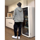 韩版潮牌ins风小众设计学生外套痞帅夹克衫牛仔上衣HY482P95控139，男装夹克，电商A102B