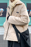 简约秋冬外套男秋冬宽松潮流上衣纯色基础棉衣版型正HY19TP90，男装棉衣，电商A102B