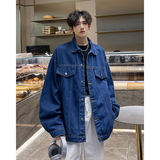 男女款慵懒风情侣百搭上衣美式夹克衫高街牛仔外套HY28P70控98，男装工装外套，电商A102B