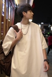 新款ins风情侣纯棉多色打底衫男女同款青春流行纯色短袖HY33TP16，男装T恤，电商A102B