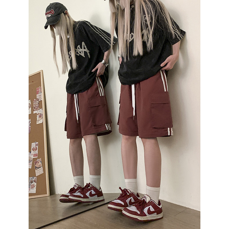 青春流行百搭简约休闲裤新款运动可拆卸五分裤K545TP48控78,男装休闲裤,电商A102B