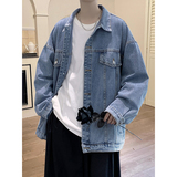 新款夹克衫美式高街牛仔外套男女慵懒风情侣百搭上衣HY28P70控98，男装夹克，电商A102B