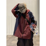 街头复古拼色潮牌休闲百搭情侣宽松运动服夹克外套HY397P95控138，男装夹克，电商A102B
