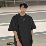 基础T恤短袖高街潮牌潮流衣服oversizeT恤美式高街HY311TP25控38，男装T恤，电商A102B