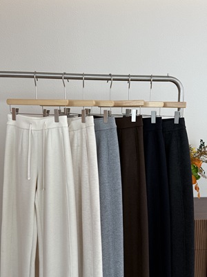 郑沅沅【强推神裤】加绒！桑蚕丝莱赛尔绵羊毛~直筒休闲裤