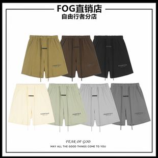 FOG FEAR OF GOD复线ESSENTIALS宽松休闲3M反光抽绳五分运动短裤