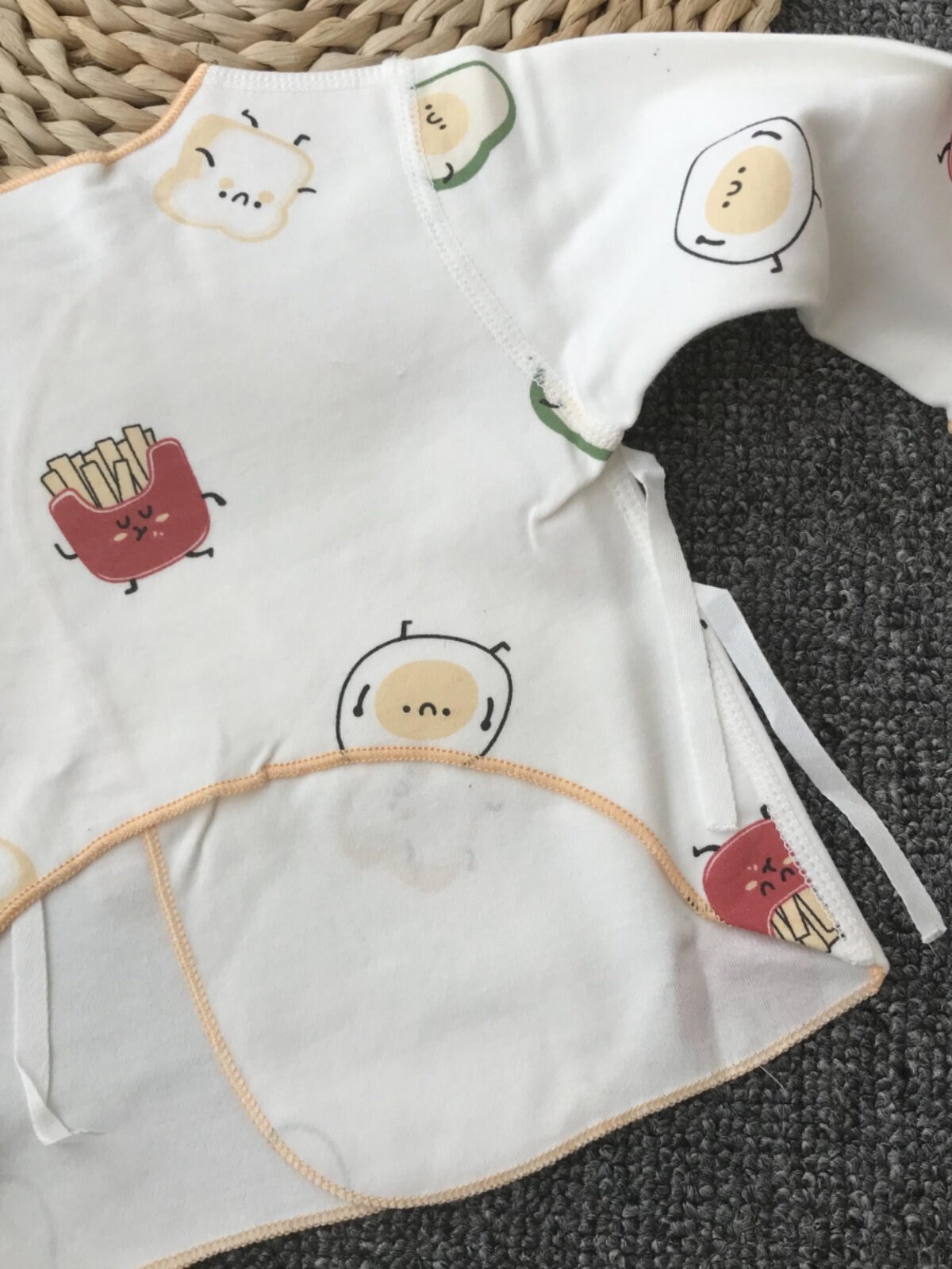NEWBORN HALF-BACK CLOTHES BABY MONK CLOTHES PREMATURE BABIES NEWBORN BABY MOISTURE-PROOF SHIRTS COTTON TOPS SPRING AND AUTUMN