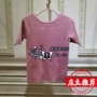 Mia nô lệ nữ 2019 mùa thu mới ngắn tay cổ tròn áo len màu rắn thanh lịch Áo len mỏng thanh lịch MJ32KW216 - Áo / áo thun áo khoác len
