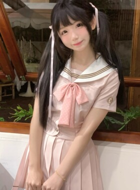 【芝芝耶耶】一封信原创jk水手服粉色制服套装收腰显瘦学院风