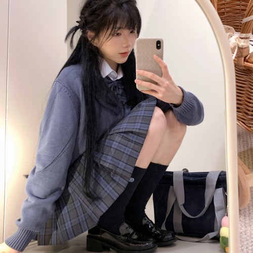 短裙百褶裙学院风校供感