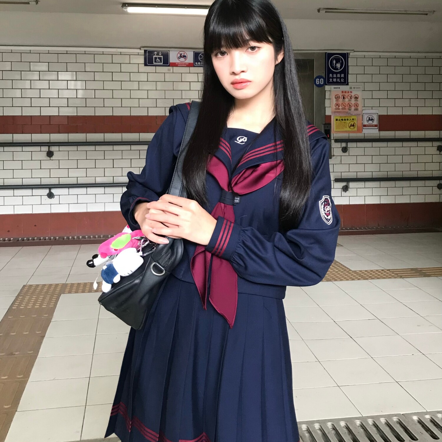 一封信【春晚棠】绀色水手服正统JK制服校供感学院风套装