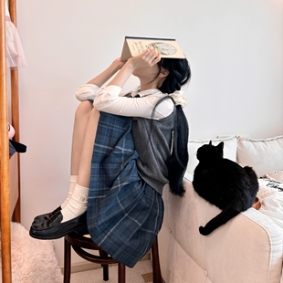 一封信【淮竹】原创jk格裙校供感制服裙高腰百褶裙学院风半身短裙