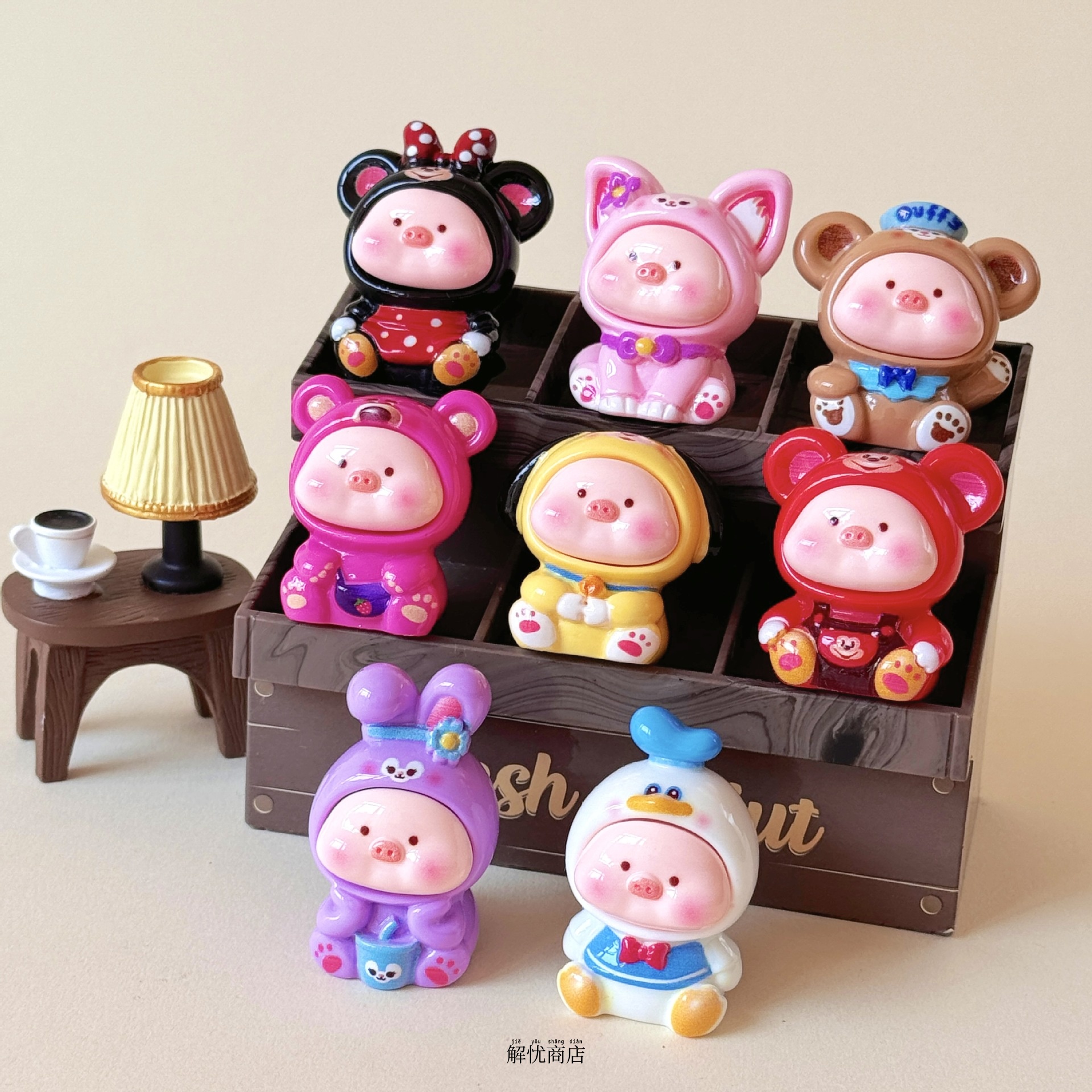 解忧商店桌面电脑工位解压摆件