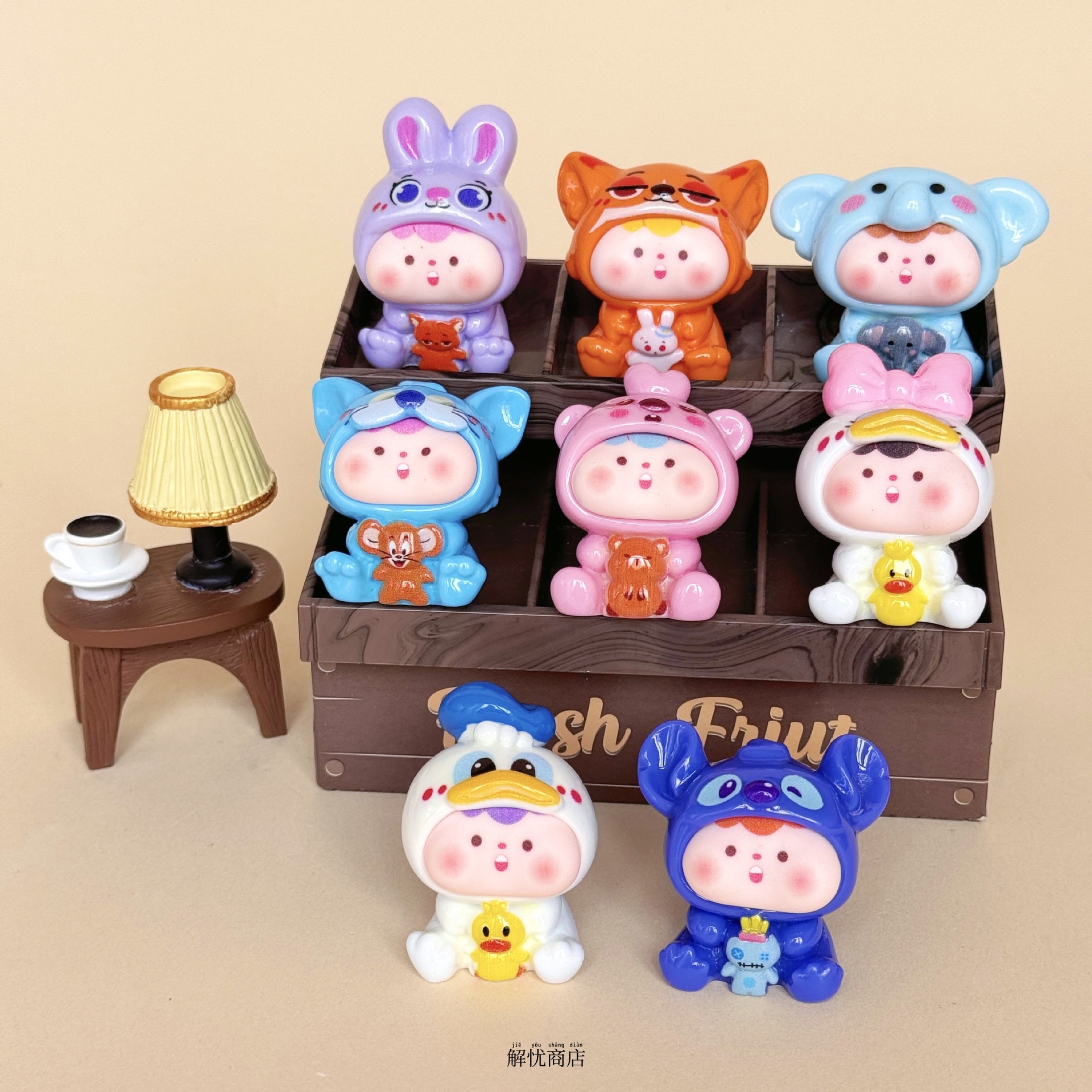 解忧商店可爱卡通小摆件桌面工位