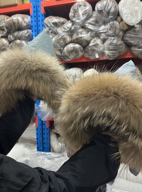 定做miniatu精灵帽真毛领单卖大鹅按扣拉链单买nb毛领子真毛定制