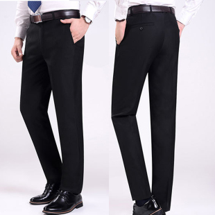 商务黑西裤 工作百搭裤 保安男裤 服务生工作裤工装男 藏青色长裤