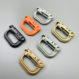 ITW  挂扣 D扣安全扣登山扣背包挂扣D环扣迷彩战术小挂扣莫利扣