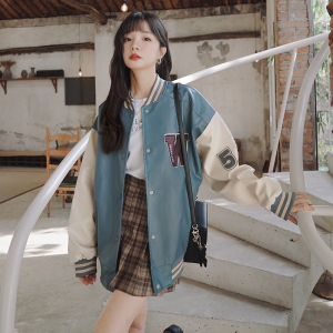 档口现货！韩版宽松棒球服短外套女2022春季新款7311P135 控价188图片