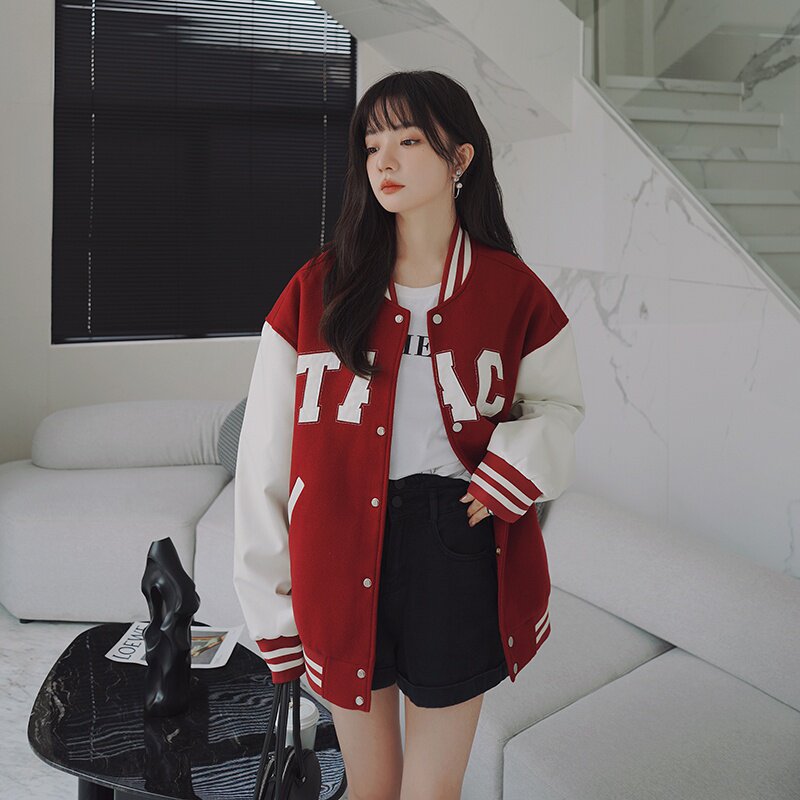 现货短款百搭棒球服外套女7307P135控188,女装短外套,浙宝218